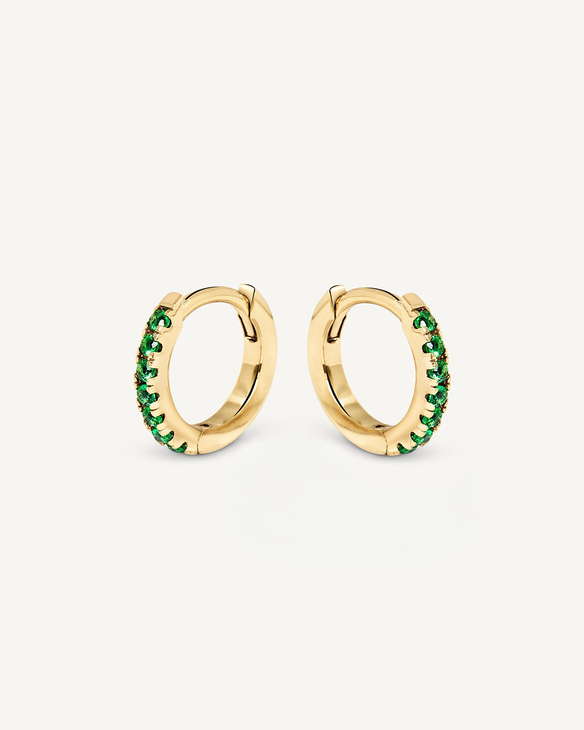 Emerald Pave huggies