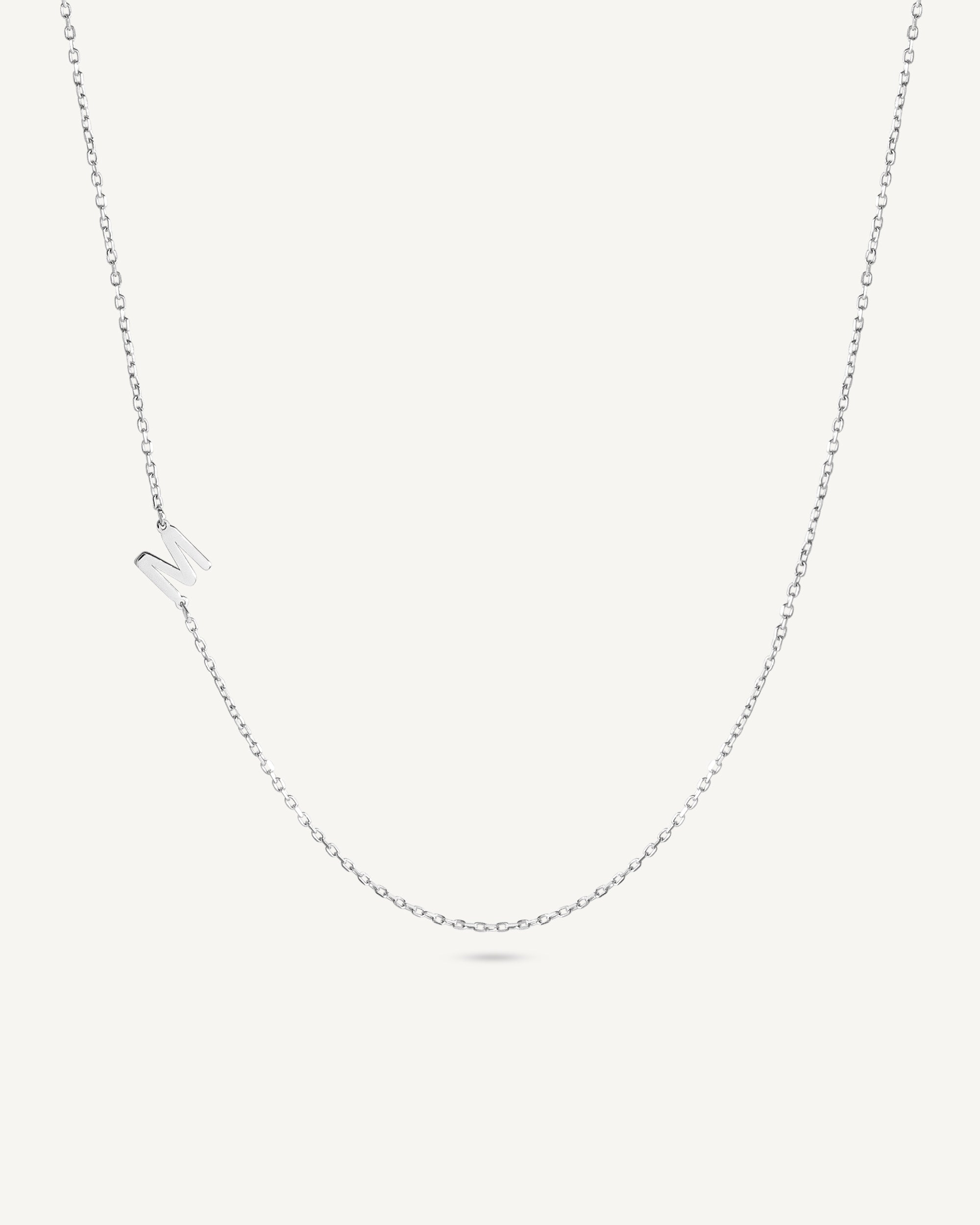 Tilted Letter Necklace
