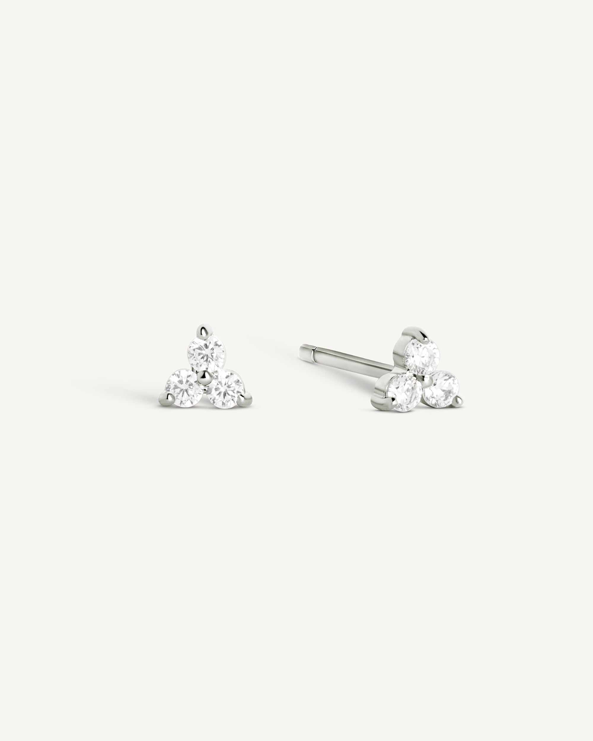 Trio Crystal Studs