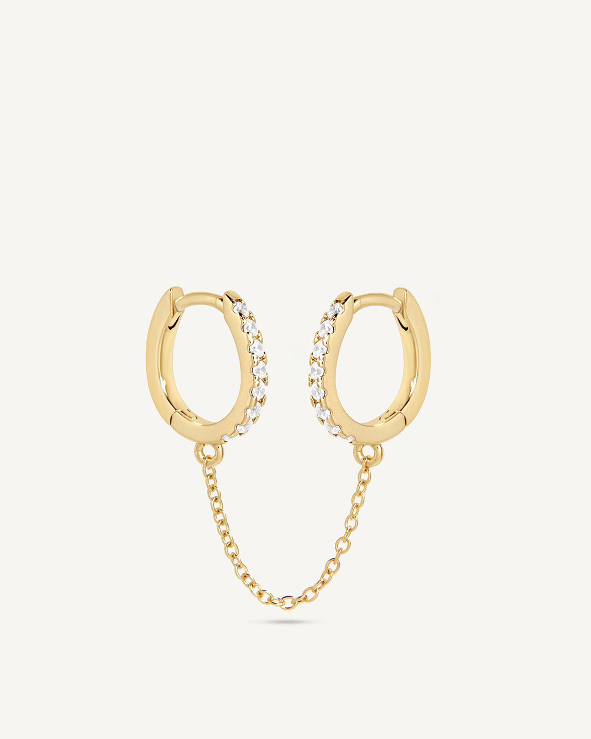Oval Chain Hoops
