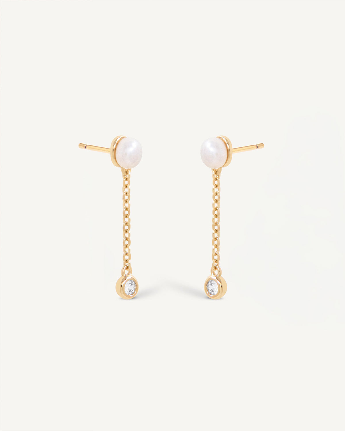 Pearl Chain Studs