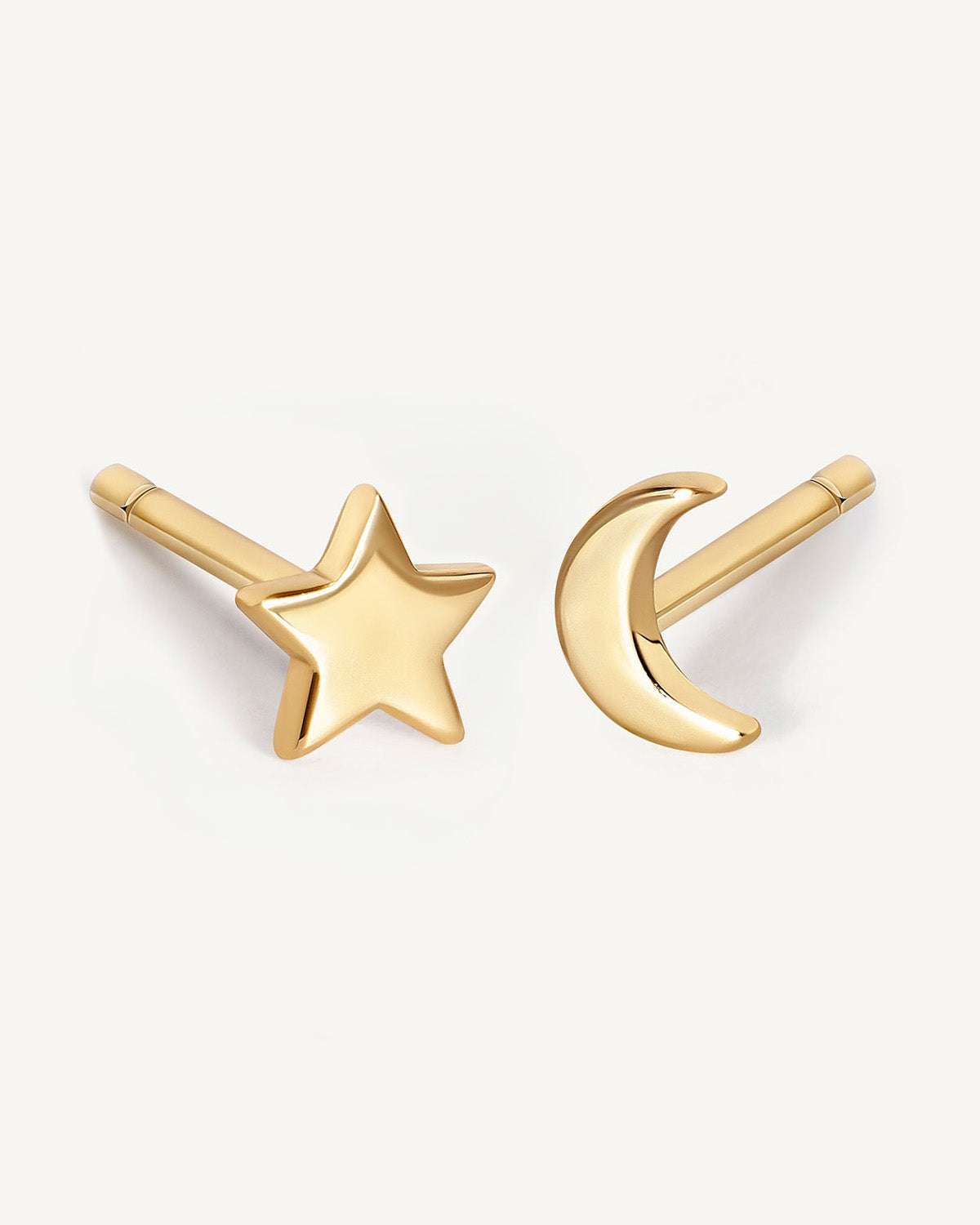 Tiny Star and Moon Studs