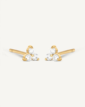 Trio Crystal Studs