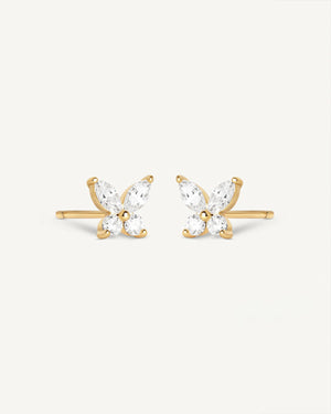 Butterfly Crystal Studs