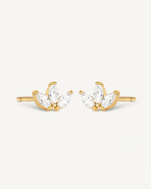 Marquise Crystal Studs