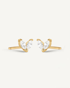 Petal Crystal Studs