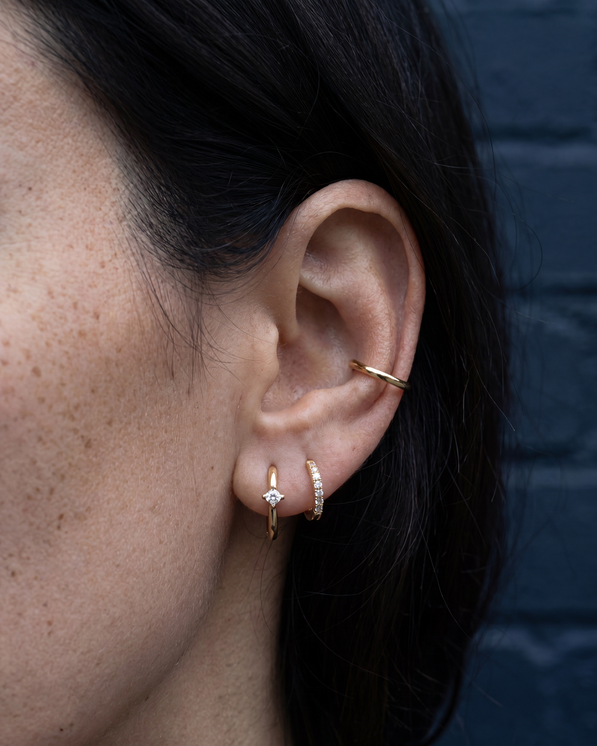 Zoe Huggie Hoops