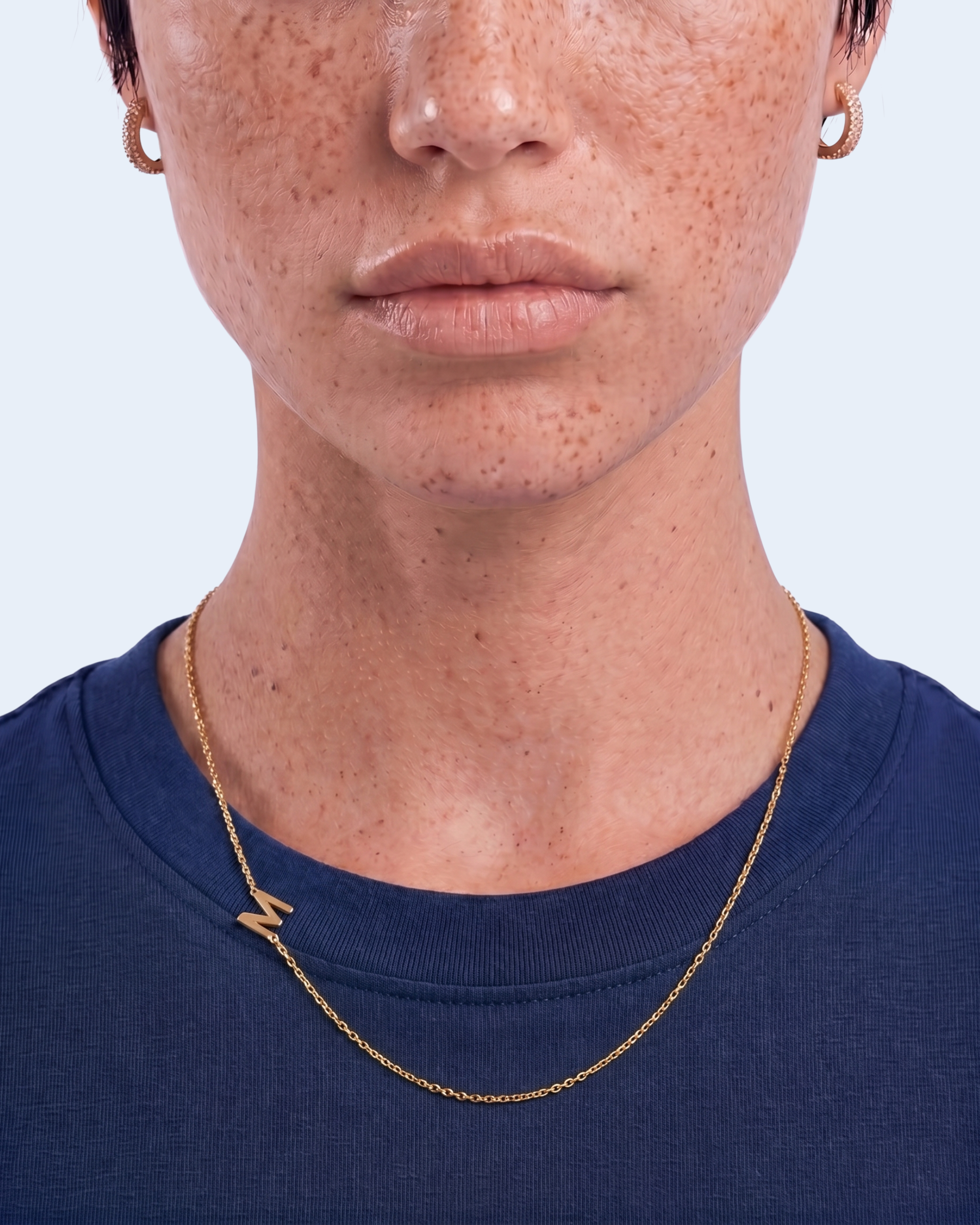 Tilted Letter Necklace