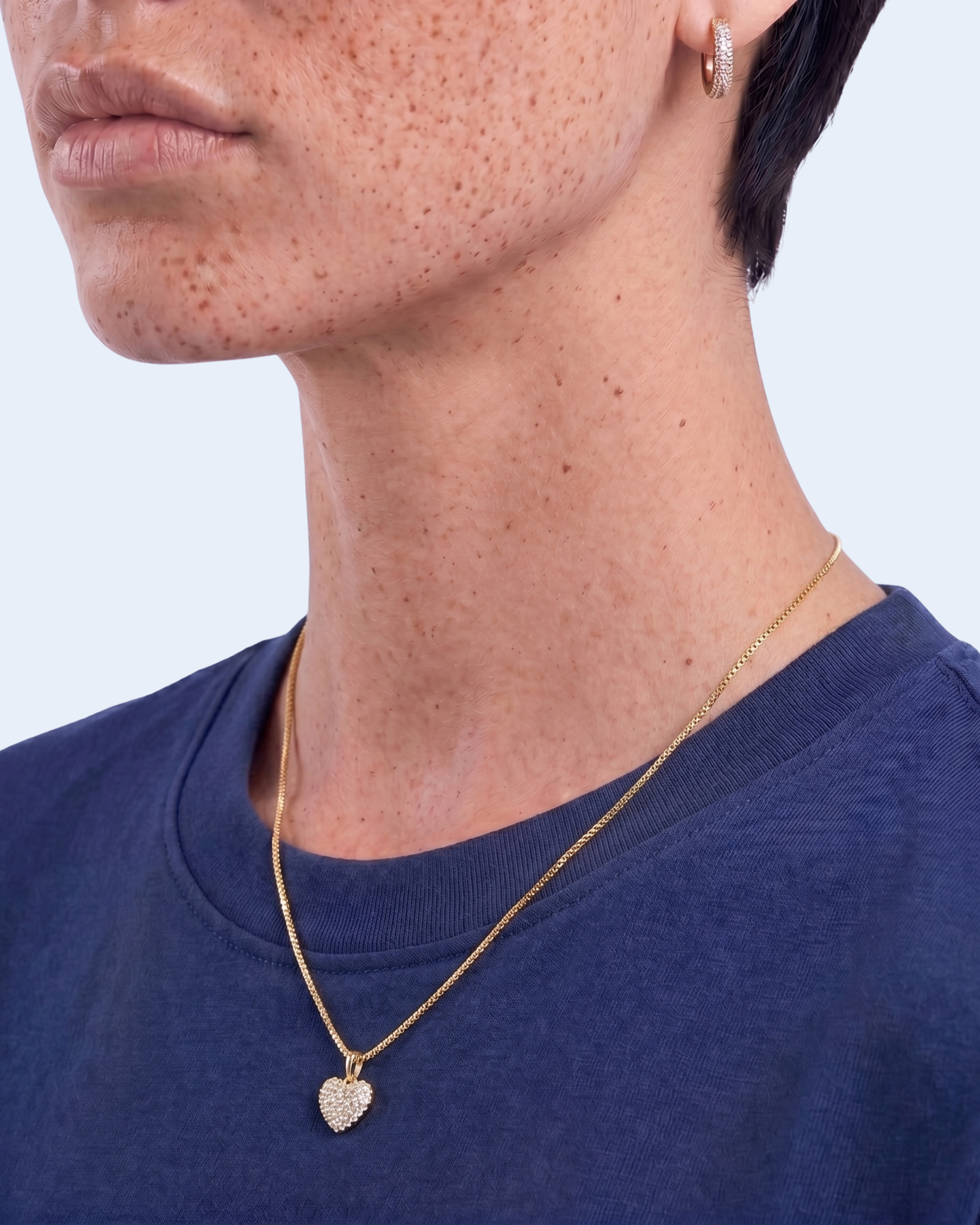Small Crystal Heart Necklace