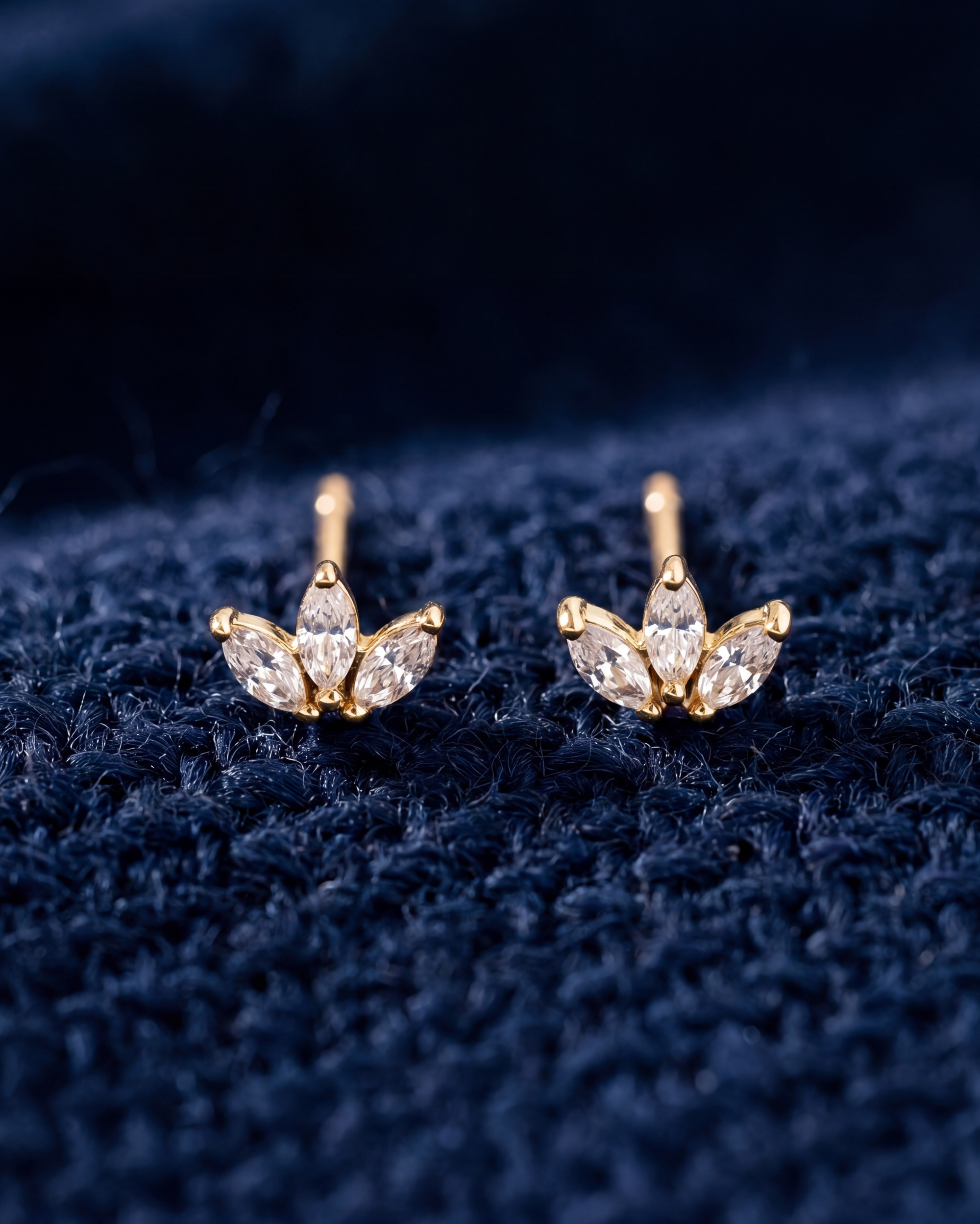 Marquise Crystal Studs