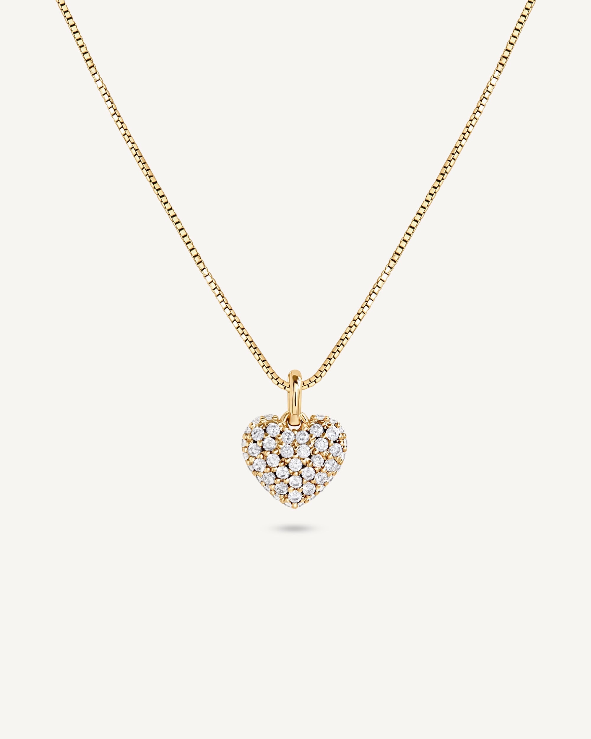 Small Crystal Heart Necklace