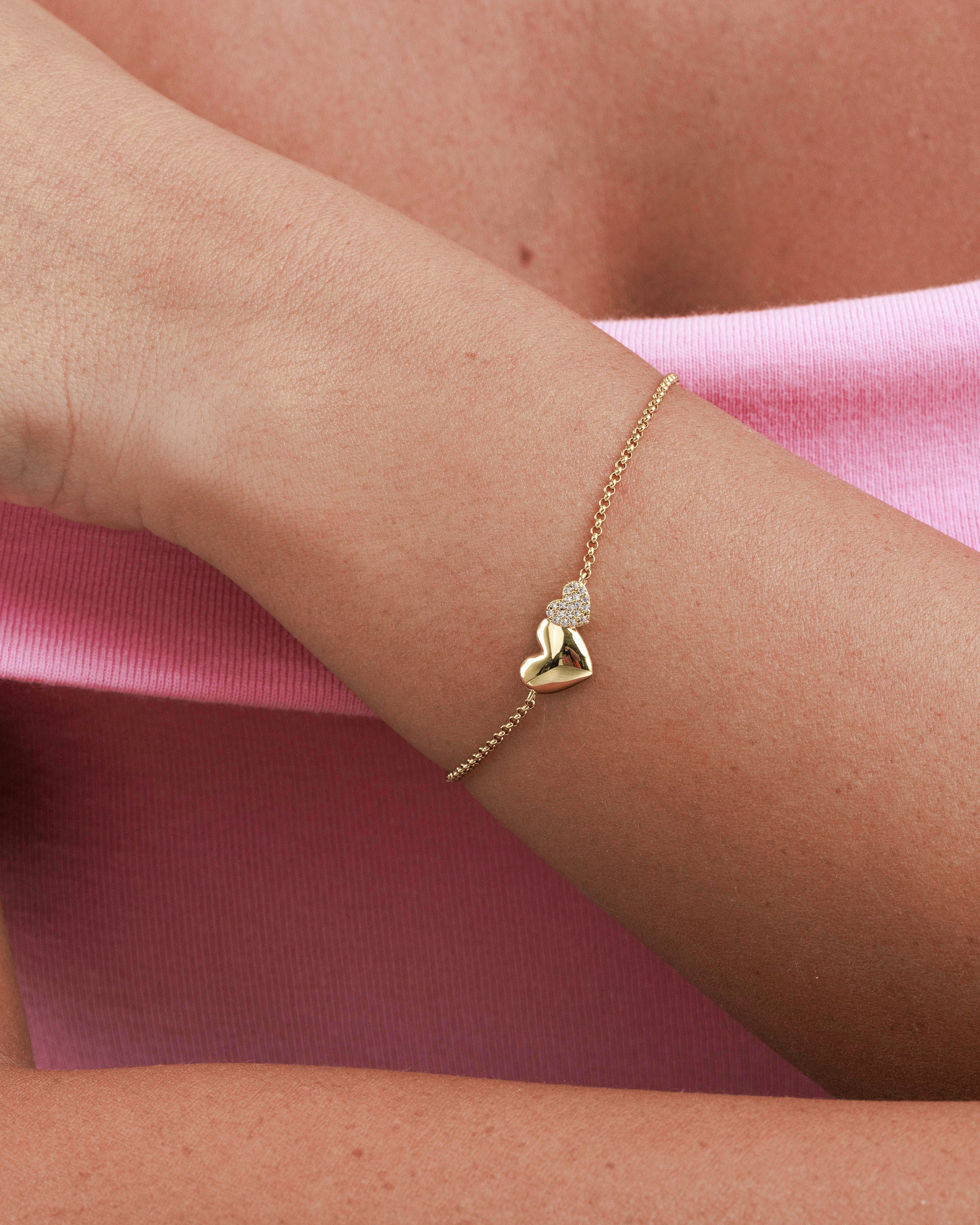 Double Heart Bracelet