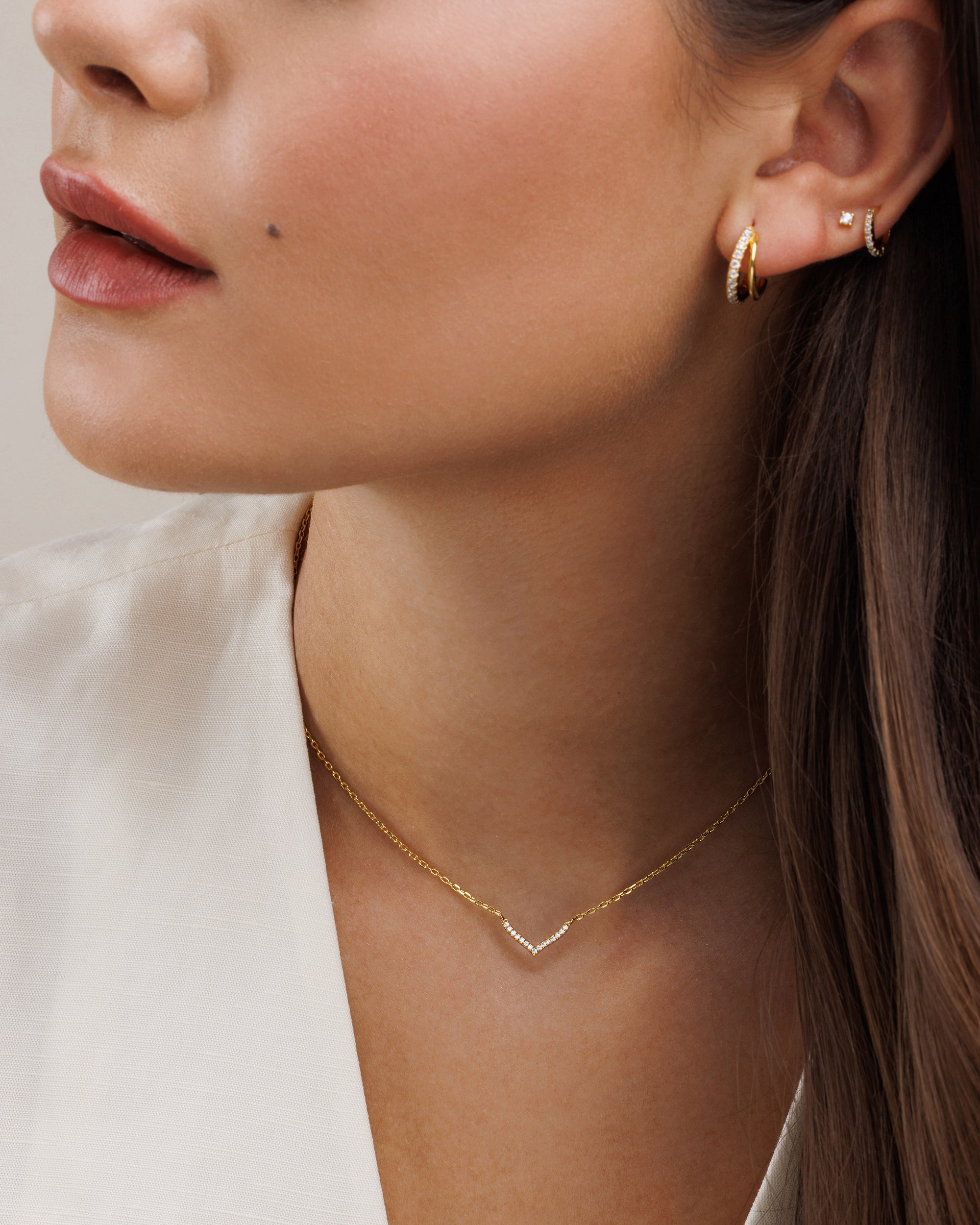 Mini Pave V Choker